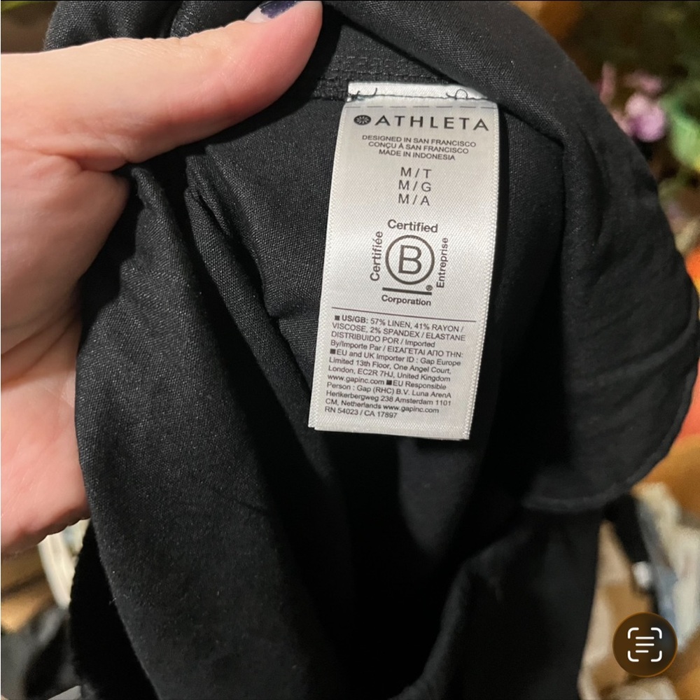 Athleta Black Wide Leg Pants - Picture 13 of 14